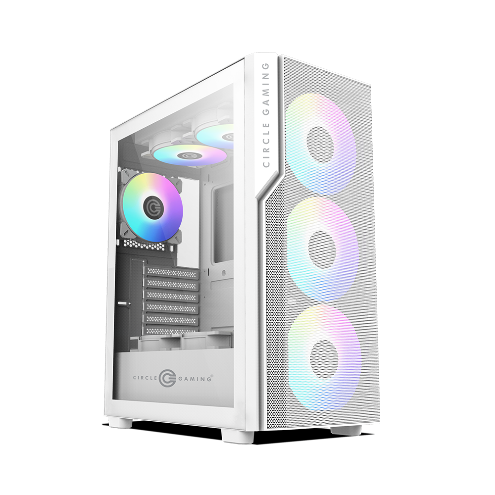 Eliminator X5 Mid-Tower Computer Case Gaming Cabinet - White