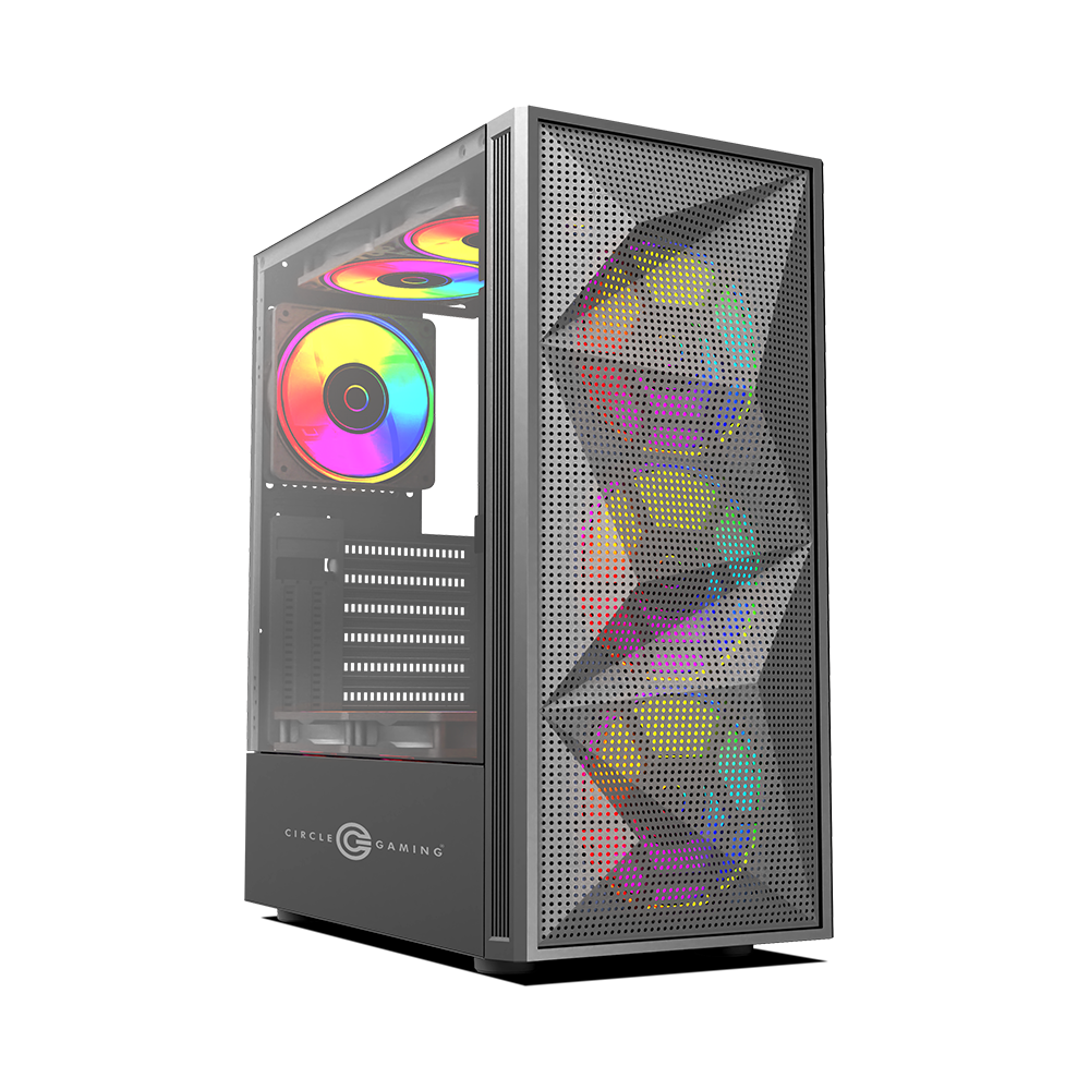 Elegantor M1 Mid-Tower Case Gaming Cabinet - Black