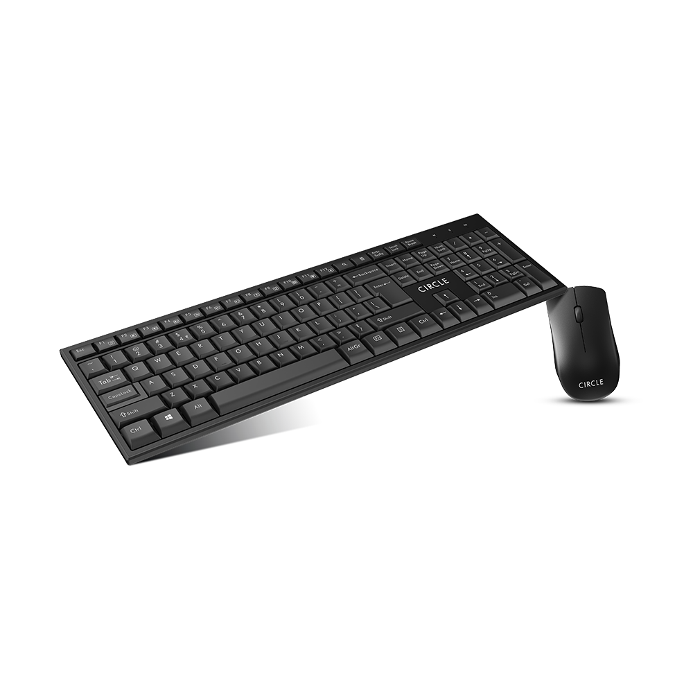 Rover A8 Wireless Combo Keyboard & Mouse - Slim Design with Multimedia Functionality