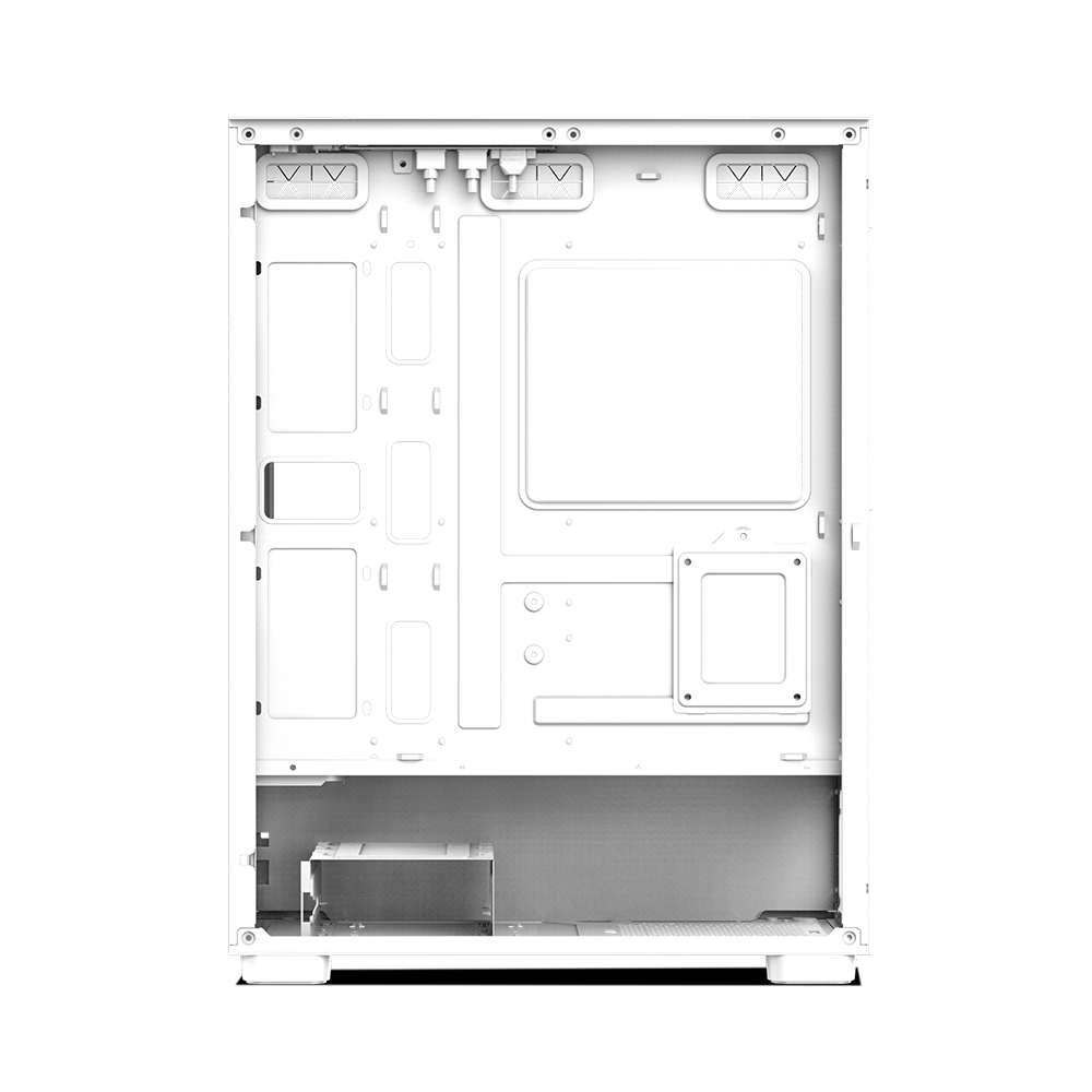 Eliminator X5 TYPEC 2.0 Mid-Tower Computer Case Gaming Cabinet - White