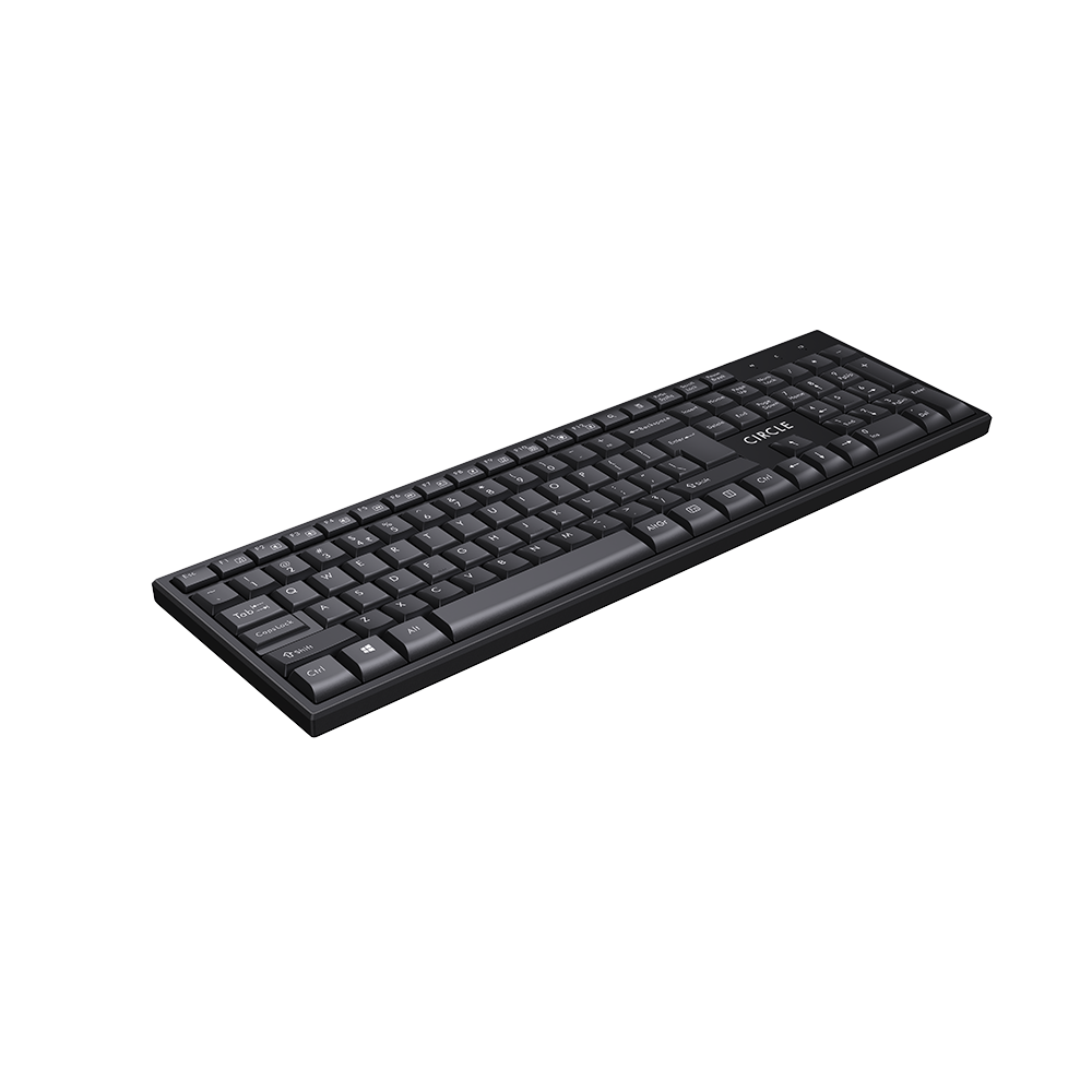 Rover A8 Wireless Combo Keyboard & Mouse - Slim Design with Multimedia Functionality