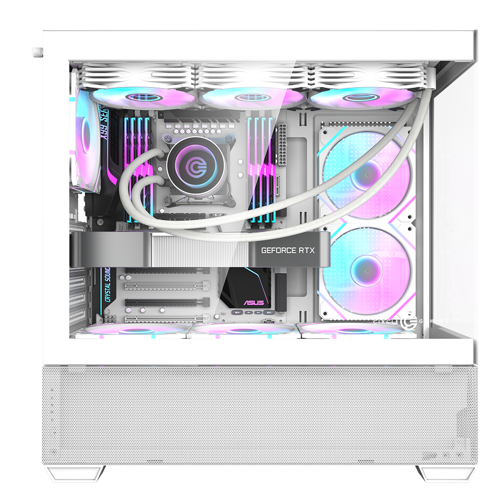 Defender ZX3 Mid-Tower Computer Case Gaming Cabinet - White