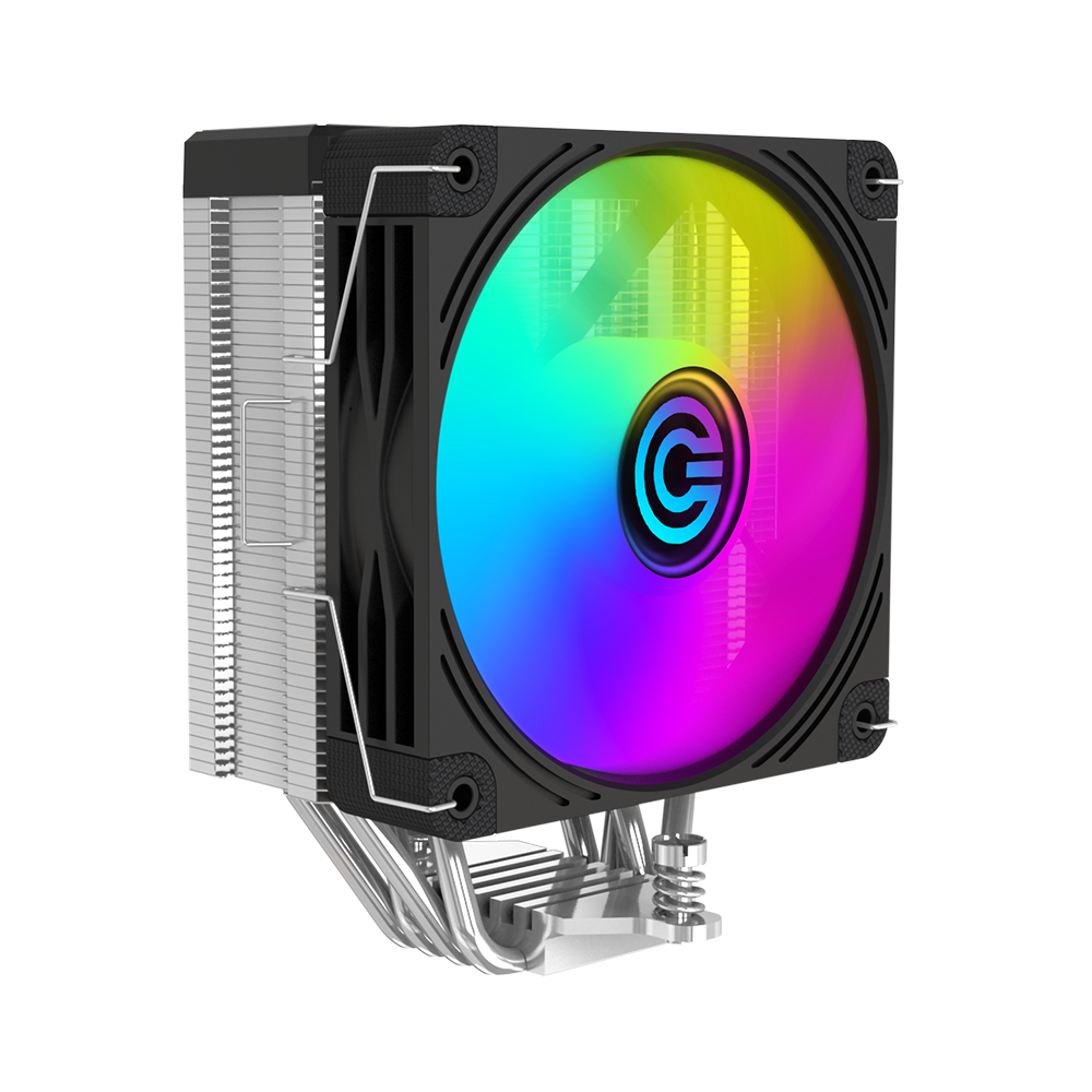 4P ARGB Silver Gaming CPU Cooler