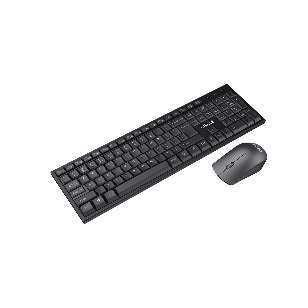 Rover A8 Wireless Combo Keyboard & Mouse - Slim Design with Multimedia Functionality