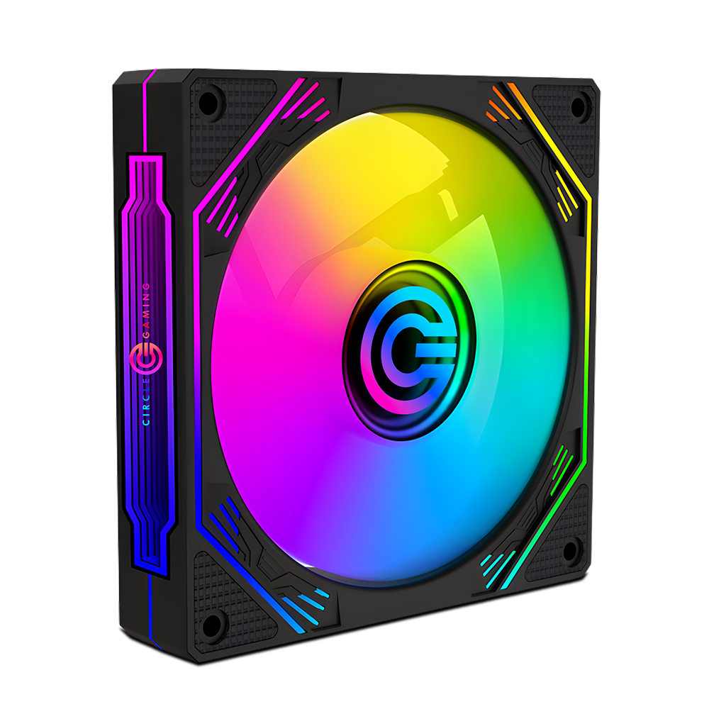 Infinity X3 ARGB Black Gaming LED Fan - High Performance with Stunning RGB Effects