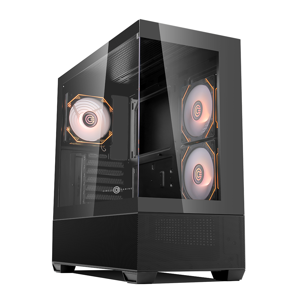 Defender ZX3 Mid-Tower Computer Case Gaming Cabinet - Black