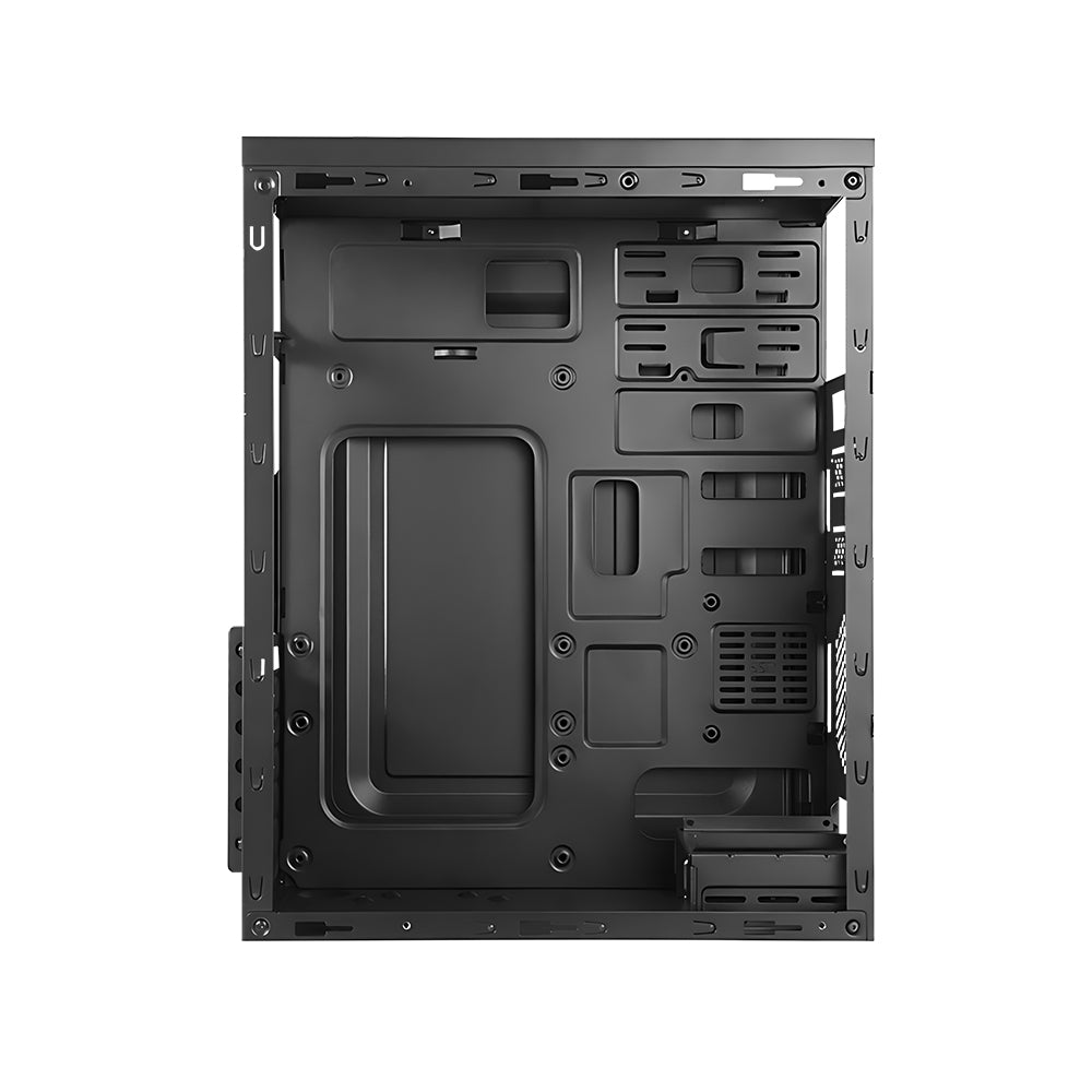 GLARE 3.0 C-DOT CPU Cabinet - Black | Stylish and Functional Micro ATX Case